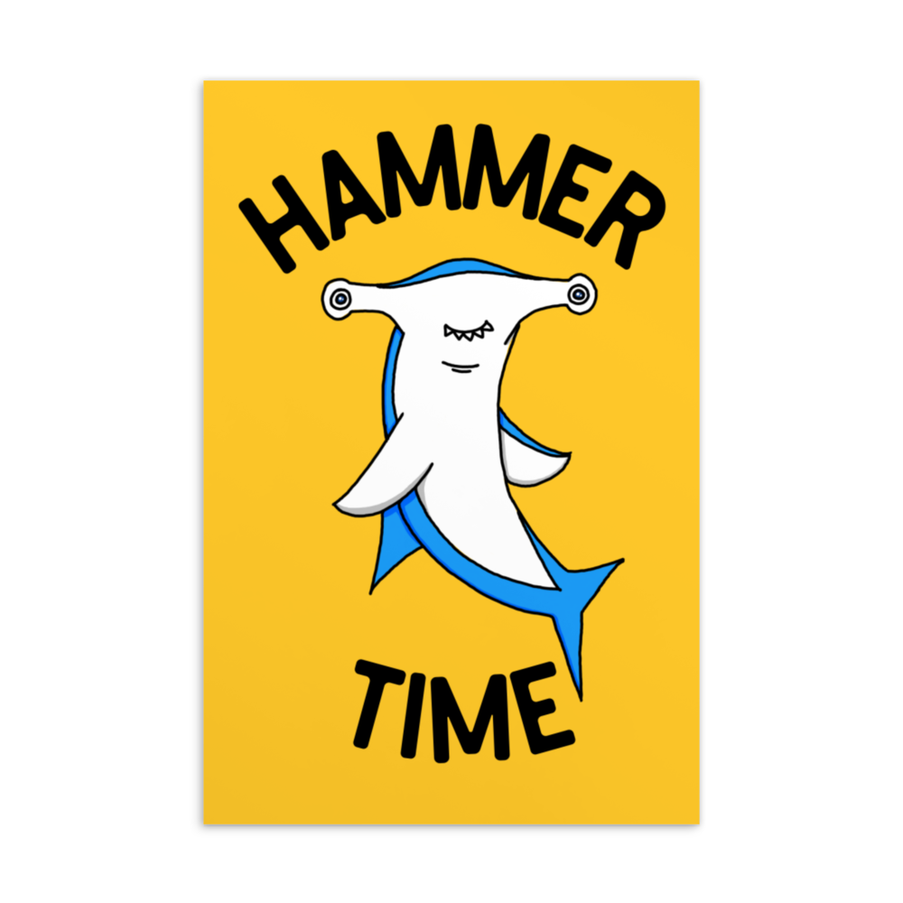 Hammer Time Postcard - Rhonda World