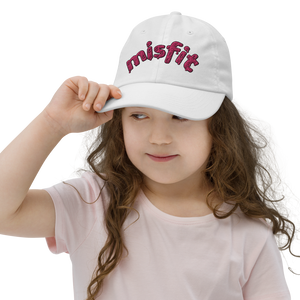 Misfit Embroidered Kid's Baseball Cap - Rhonda World