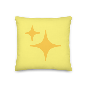 Reversible Yellow Sparkle Pillow - Rhonda World