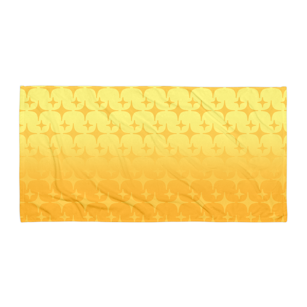 Yellow Ghost Sparkle Towel - Rhonda World