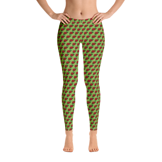 Red Roses Women's Leggings - Rhonda World