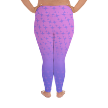 Load image into Gallery viewer, Purple Ghost Sparkle Women&#39;s Plus Size Leggings - Rhonda World