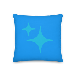 Reversible Blue Sparkle Pillow - Rhonda World