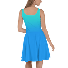 Load image into Gallery viewer, Blue Gradient Women&#39;s Skater Dress