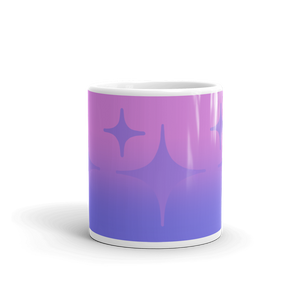 Purple Ghost Sparkle Mug - Rhonda World