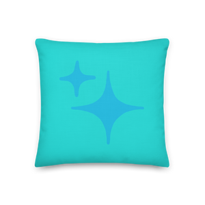 Reversible Blue Sparkle Pillow - Rhonda World