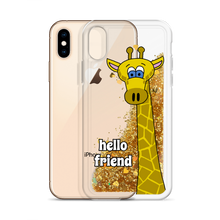 Load image into Gallery viewer, Friendly Giraffe Glitter Phone Case (iPhone 7/8/X/XS/XR) - Rhonda World