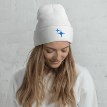 Load image into Gallery viewer, Blue Sparkle Embroidered Beanie