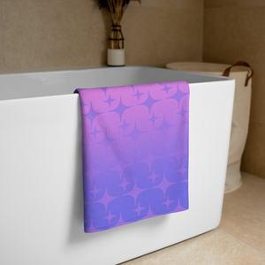 Purple Ghost Sparkle Towel - Rhonda World