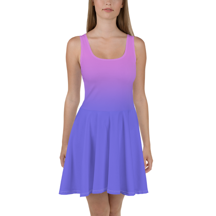 Purple Gradient Women's Skater Dress - Rhonda World