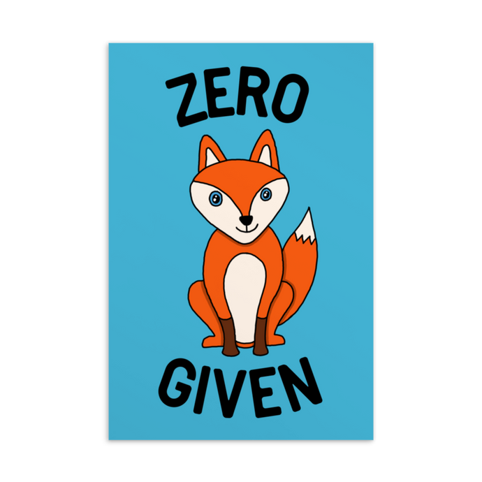 Zero Fox Postcard - Rhonda World