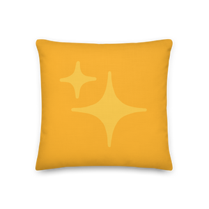 Reversible Yellow Sparkle Pillow - Rhonda World