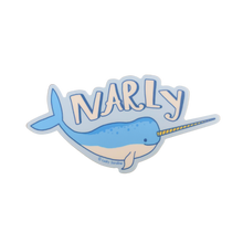 Load image into Gallery viewer, Narly Narwhal Sticker (FREE SHIPPING)
