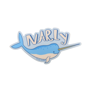 Narly Narwhal Sticker (FREE SHIPPING)