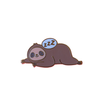 Load image into Gallery viewer, Sleepy Sloth Enamel Pin