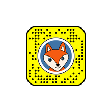 Load image into Gallery viewer, Snapchat snapcode for a Fox lens that was the inspiration behind the Zero Fox Given tee