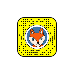 Snapchat snapcode for a Fox lens that was the inspiration behind the Zero Fox Given tee