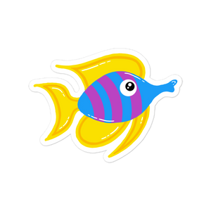 Tropical Fish Sticker (FREE SHIPPING)