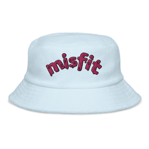 Misfit Embroidered Terrycloth Bucket Hat (Adult)