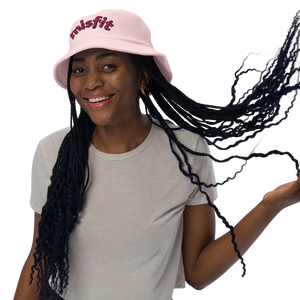 Misfit Embroidered Terrycloth Bucket Hat (Adult)