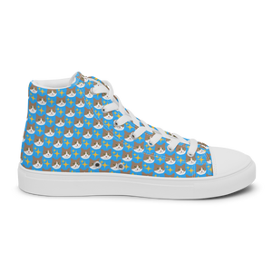 Mr. Peaches the Cat High Top Canvas Shoes (Women's)